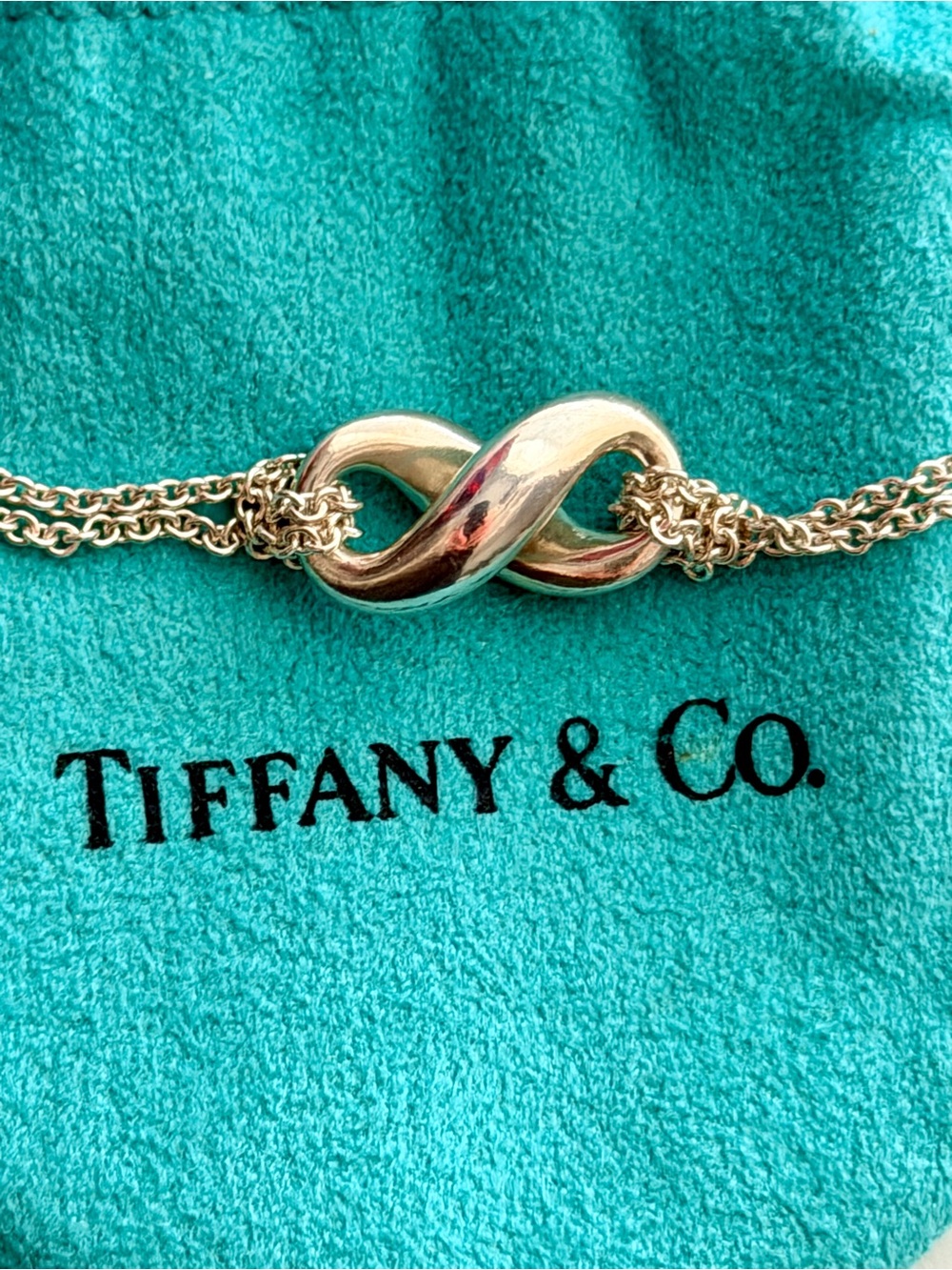Tiffany & Co. Double Chain Infinity Pendant, 925 - Picture 7 of 7